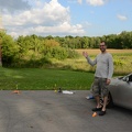Joe setting up the Model Rockets